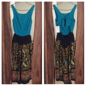 NWT Vintage Sexy Open Back Dress